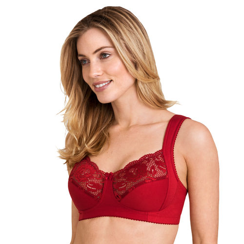 Miss Mary Lovely Lace soft cup bra red 2105