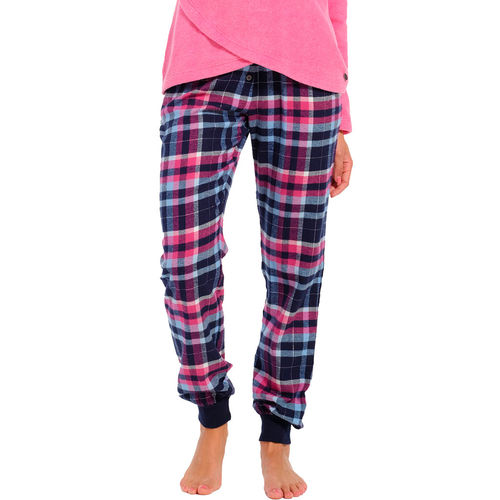 Rebelle Emma flanelli pyjamahousut Dark Pink